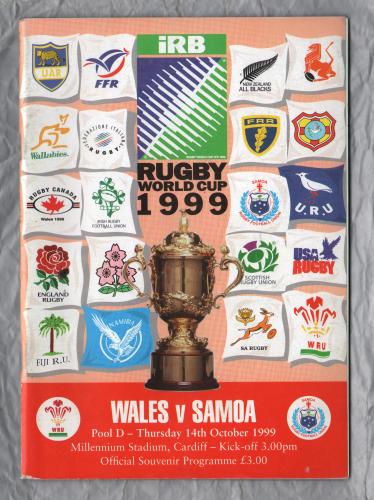 `World Cup 1999` - Wales vs Samoa - Pool D - Thursday 14th October 1999 - Millennium Stadium